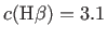 $ c({\rm H}\beta)=3.1$