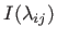 $ I(\lambda_{ij})$