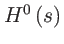 $ H^{0}\left( s\right) $