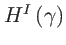 $ H^{I}\left( \gamma \right) $