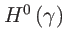 $ H^{0}\left( \gamma \right) $