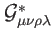 $ \mathcal{G}_{\mu \nu \rho \lambda
}^{\ast }$