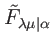 $ \tilde{F}_{\lambda \mu \vert\alpha }$