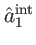 $ \hat{a}_{1}^{\mathrm{int}}$