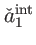 $ \check{a}_{1}^{\mathrm{int}}$