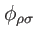 $ \phi _{\rho \sigma }$