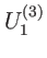 $\displaystyle U_{1}^{\left( 3\right) }$