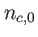 $ n_{c,0}$
