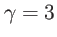 $ \gamma=3$