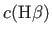 $ c({\rm H}\beta )$