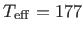 $ T_{\rm eff}=177$