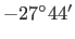 $ -27^{\circ}44\hbox{$^\prime$}$