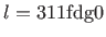 $ l=311\fdg 0$
