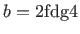 $ b=2\fdg 4$