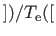 $ ])/T_{\rm e}([$