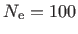 $ N_{\rm e}=100$