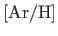 $ [{\rm Ar/H}]$