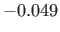 $ -0.049$