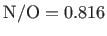 $ {\rm N}/{\rm O}=0.816$