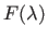 $ F(\lambda)$