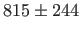 $ 815 \pm 244$